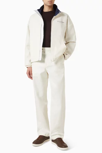 Sail Mix Reversible Jacket in Cotton Blend