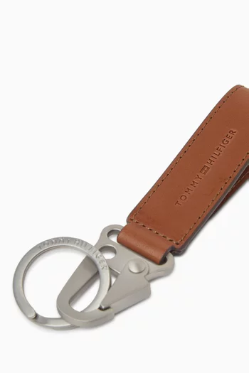 Beach Keyring in Leather