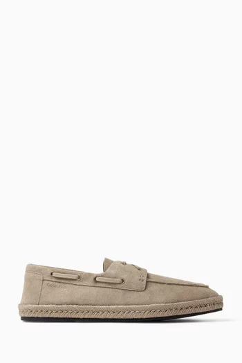Hybrid Boat Loafers in Suede