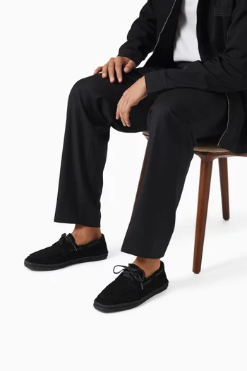 Hybrid Boat Loafers in Suede