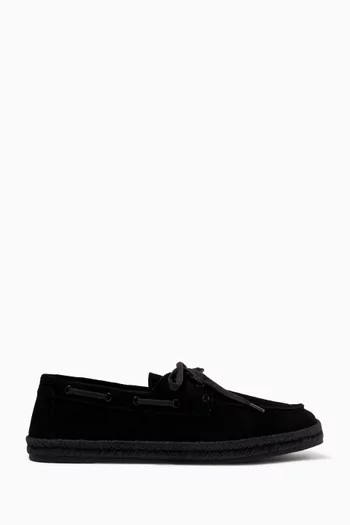 Hybrid Boat Loafers in Suede