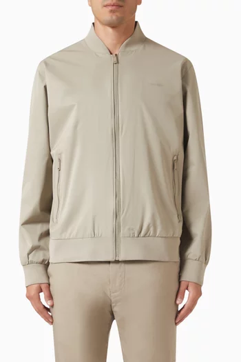 Matte Bomber Jacket in Technical-fabric