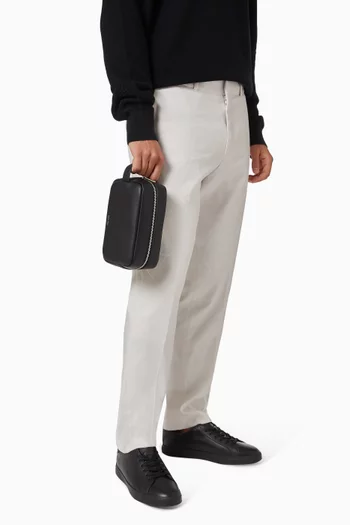 Raised Dopp Kit in Faux Leather