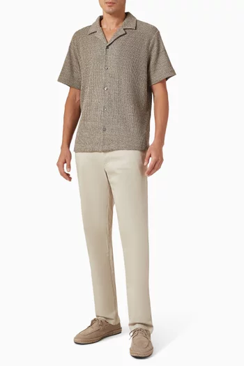 Straight Chino Pants in Stretch Cotton