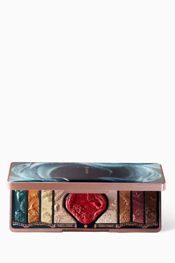 H01 Gold Brown Floral Engraving Phoenix Makeup Palette