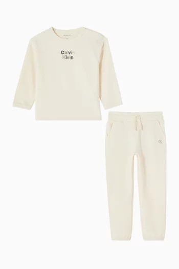 Match Back Tracksuit Set in Cotton