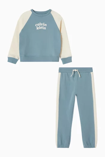 Sweatshirt & Sweatpants Set in Cotton