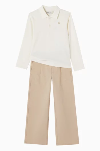 Polo Shirt in Cotton Pique