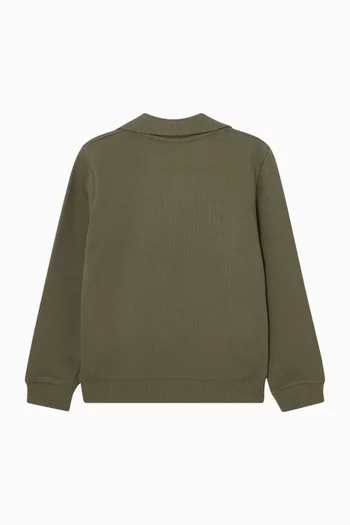 Half-zip Sweatshirt in Cotton-blend