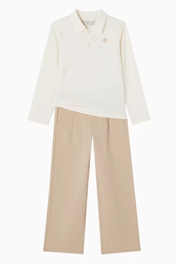 Straight Leg Chino Trousers