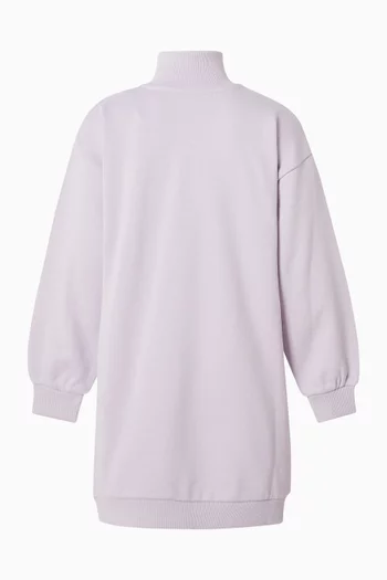 Quarter Zip Sweatshirt Dress