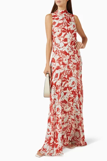 Printed Dress in Viscose