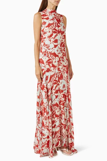 Printed Dress in Viscose