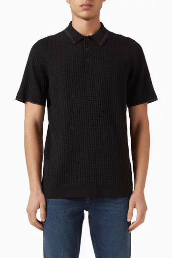 Harvey Polo T-shirt in Ribbed-knit