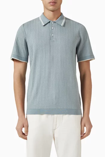 Harvey Polo T-shirt in Ribbed-knit