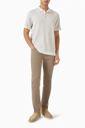 Harvey Polo T-shirt in Ribbed-knit