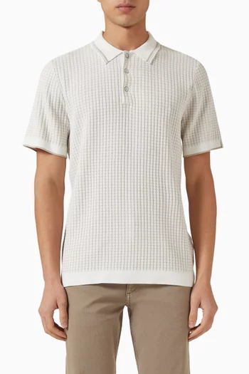 Harvey Polo T-shirt in Ribbed-knit