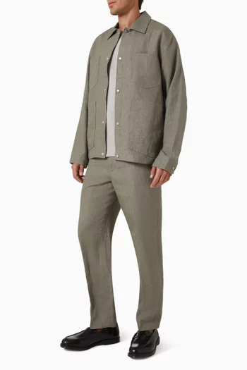 Calder Workwear Jacket in Linen