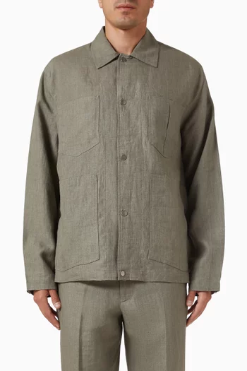 Calder Workwear Jacket in Linen