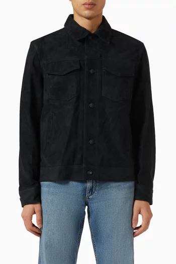 Trucker Jacket in Suede