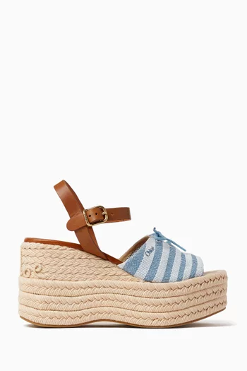 Isla Wedge Espadrilles in Cotton Blend
