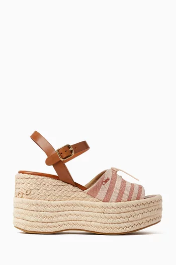 Isla Wedge Espadrilles in Cotton Blend