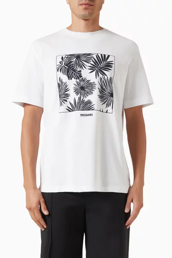 Graphic-print T-shirt in Cotton