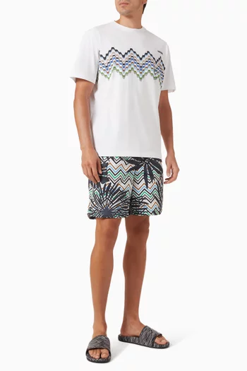 Printed T-shirt in Cotton