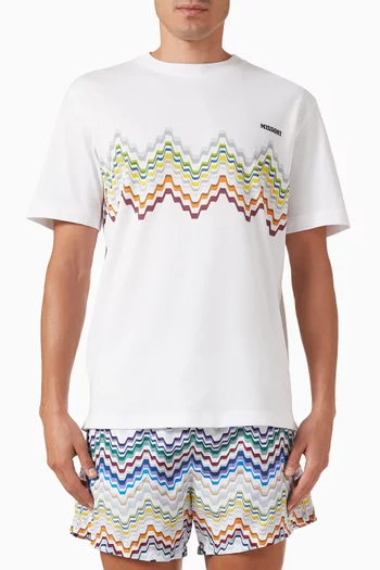 Printed T-shirt in Cotton
