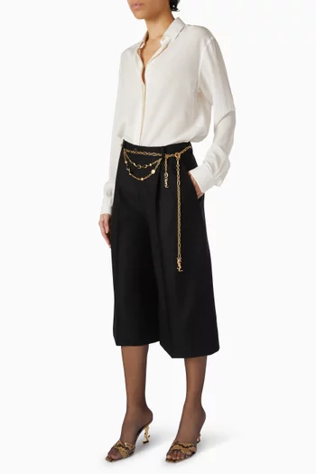 Cassandre Charm Chain Belt in Metal