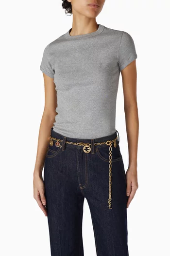 Cassandre Chain Belt in Metal & Resin