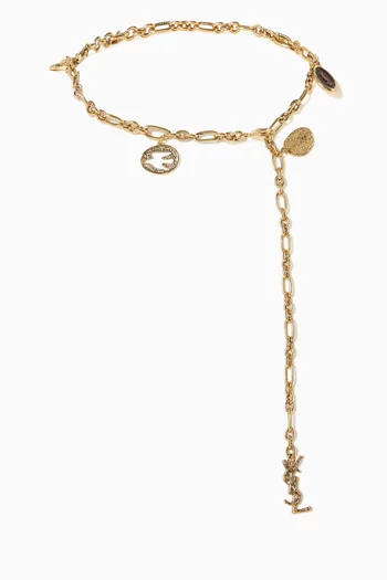Cassandre Chain Belt in Metal & Resin