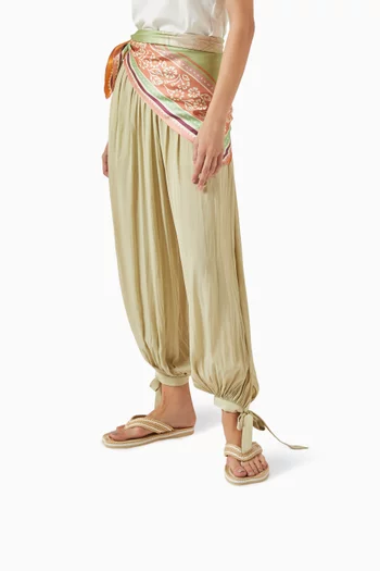Braided Flip-flop Sandals in Cotton