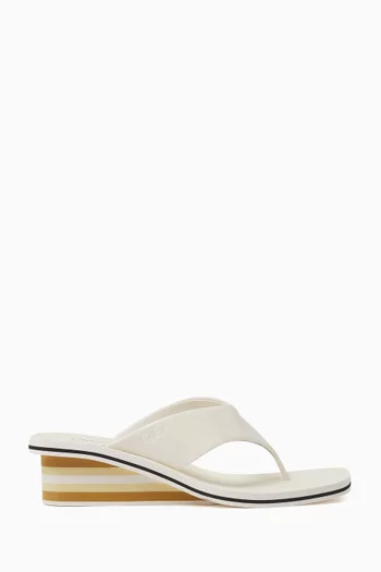 Swimming Cool 45 Wedge Sandals in Patent Leather