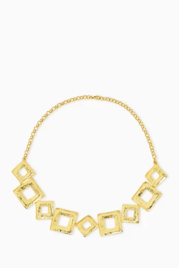 Electra Choker Necklace in 24kt Gold-plated Metal