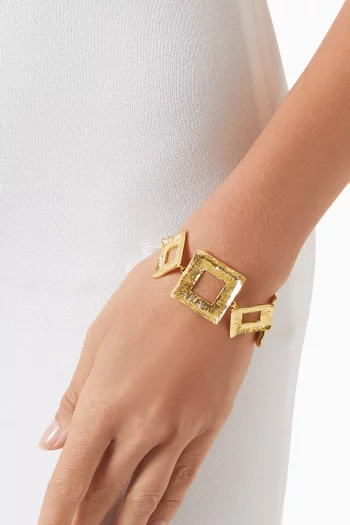 Electra Bracelet in 24kt Gold-plated Metal