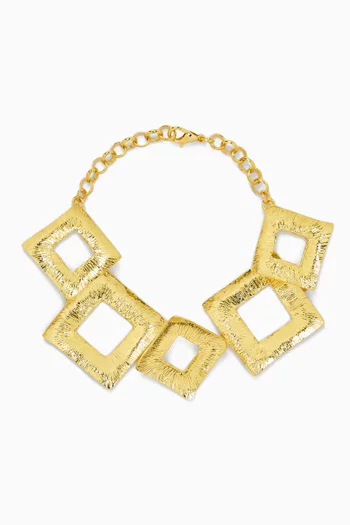 Electra Bracelet in 24kt Gold-plated Metal