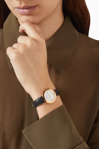 Joia Quartz Leather Watch, 28mm