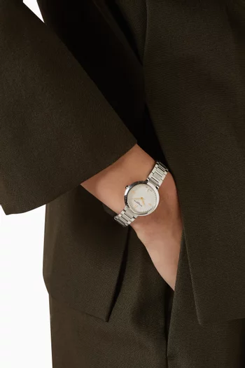 Joia Quartz Steel Watch, 28mm