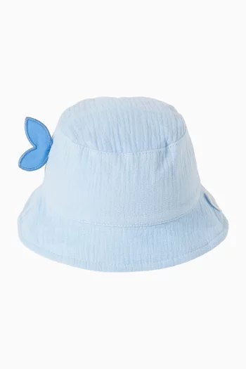 Whale Bucket Hat in Cotton