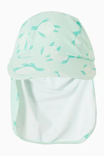 Turtle-print Swim Hat