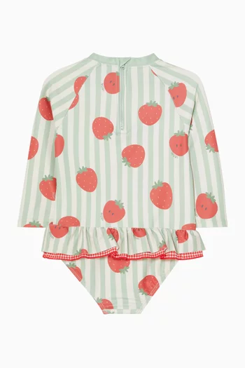 Strawberry Frilled Swimsuit