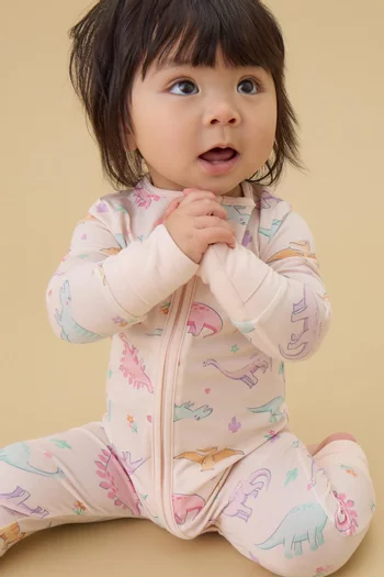 Dino Zip-up Sleepsuit