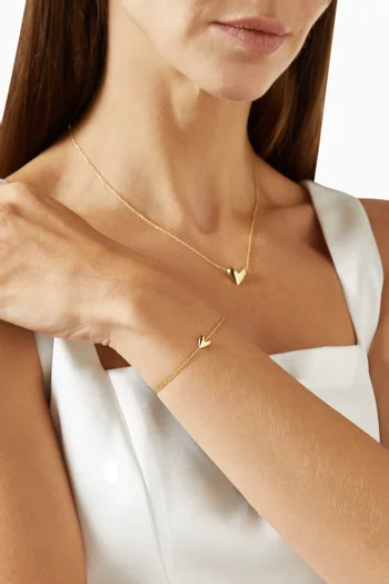 Roscida Heart Bracelet in 14kt Gold Vermeil