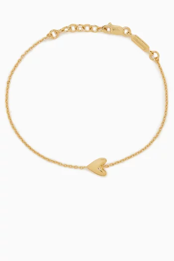 Roscida Heart Bracelet in 14kt Gold Vermeil