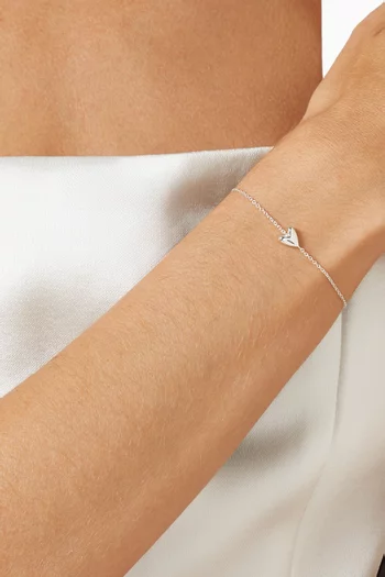 Roscida Heart Bracelet in Sterling Silver