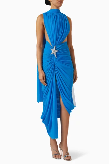 Crystal Star Cut-out Dress
