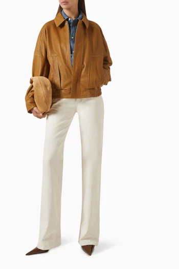 Dalma Relaxed Jacket in Leather