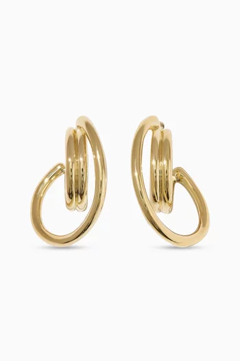 Sonder Hoop Earrings in 14kt Gold Vermeil