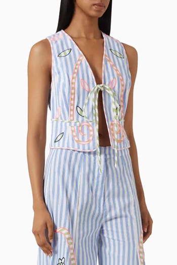 Avra Vest in Cotton-blend
